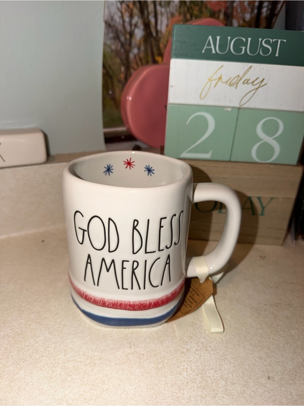 Rae dunn god bless America mug